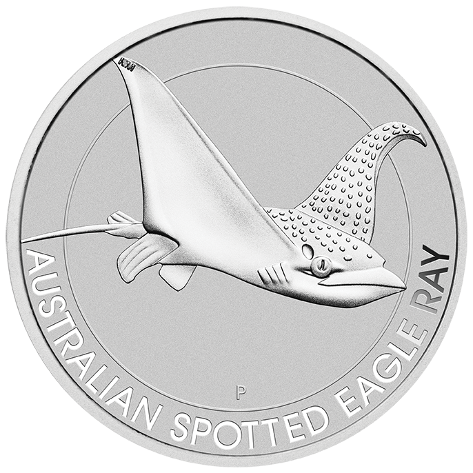 The Perth Mint - 2021 Australian Spotted Eagle Ray 1.5oz Silver Coin