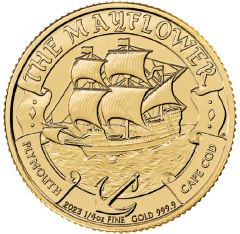The Royal Mint - The Mayflower 1/4oz Gold Bullion Coin