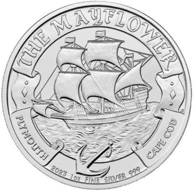 The Royal Mint - The Mayflower 1oz Silver Bullion Coin