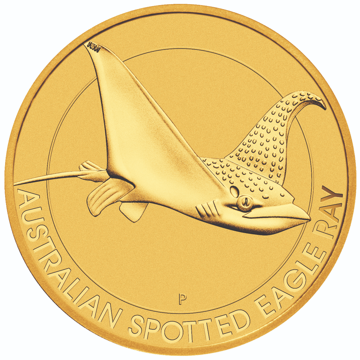  THE PERTH MINT - AUSTRALIAN SPOTTED EAGLE RAY 2021 1/4oz GOLD BULLION COIN